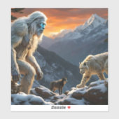 イェティとユキヒョウ シール (シート)