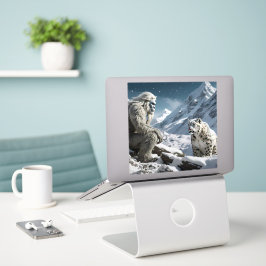 イェティとユキヒョウ シール