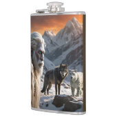 イェティとユキヒョウ フラスク (左)