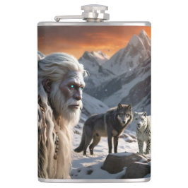 イェティとユキヒョウ フラスク