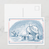 イェティはヤクヨーグルトに憧れる シーズンポストカード (正面/裏面)