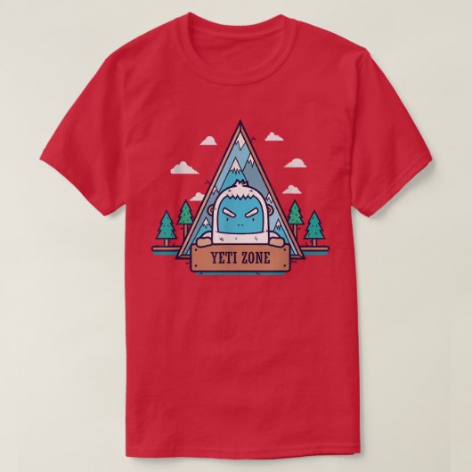 イェティゾーン山雪冷林 Tシャツ (デザイン正面)
