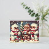 イェティ挨拶 ポストカード (スタンド正面)