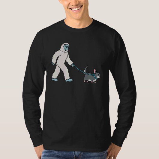 イェティ歩くチンチラ暗号動物学ペット Tシャツ (正面)