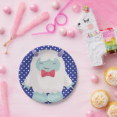 イェティ祝トボーイズアボミナブル雪だるま誕生日 ペーパープレート (パーティー)