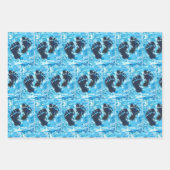 イェティ足プリント磁気カード ラッピングペーパーシート (正面2)