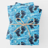 イェティ足プリント磁気カード ラッピングペーパーシート (インサイチュ)