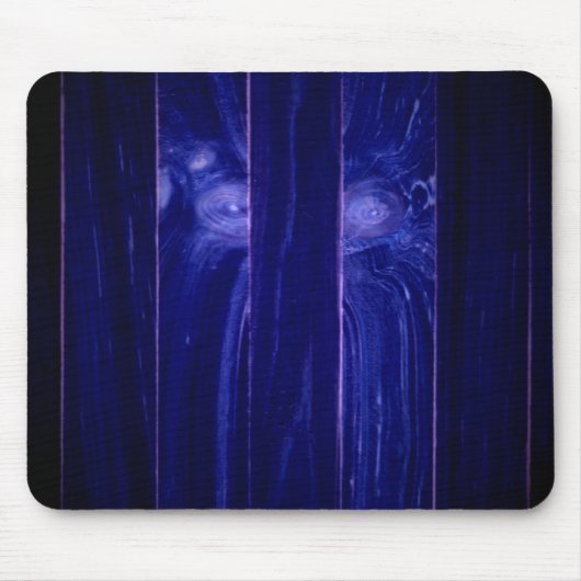 イェティ顔イン木箱 マウスパッド (正面)