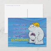 イェティ、葉書 ポストカード (正面/裏面)