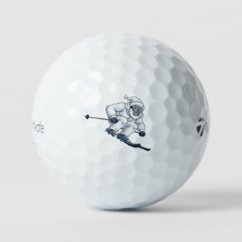 イェティ 雪男 スキー 楽しい ホリデー ゴルフボール