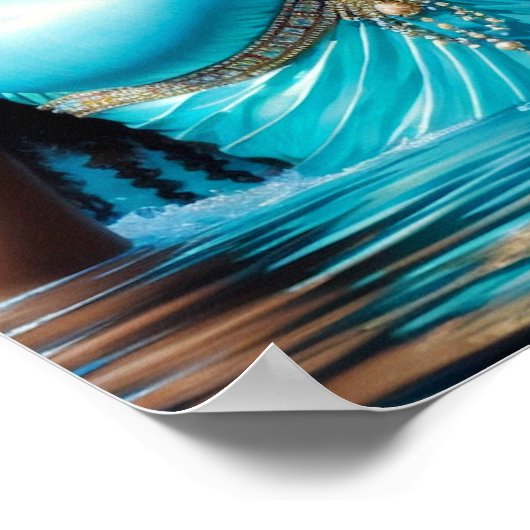 イェマヤウォーター女神オリシャアート ポスター (角)