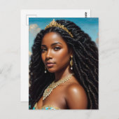 イェマヤウォーター女神オリシャアート ポストカード (正面/裏面)