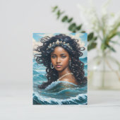 イェマヤオリシャウォータージョーダン海アート ポストカード (スタンド正面)