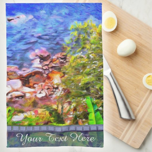 イェラパ風光明媚なパスビュー0819 キッチンタオル