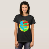 イェロー レトロ キートサーフィン Eat Sleep Boost Repeat Tシャツ (正面フル)