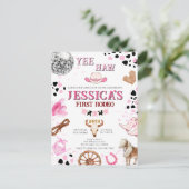 イェーイハー ディスコカウガール ロデオ バースデー ポストカード (スタンド正面)