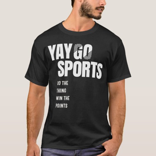 イェーゴースポーツおもしろい- Sports Tシャツ (正面)