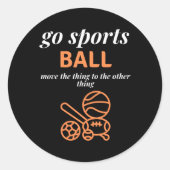 イェーゴースポーツボールスポーティファンは物事をする ラウンドシール (正面)