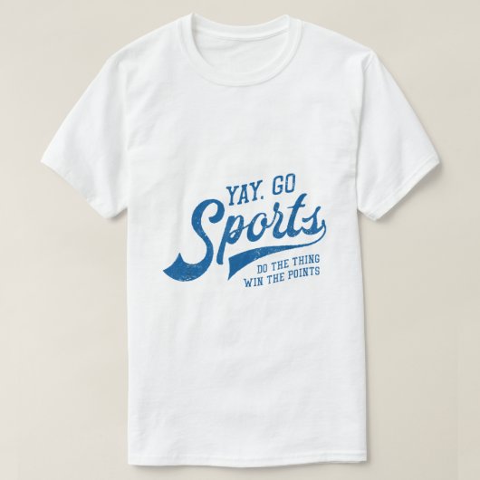 イェーゴースポーツヴィンテージスポおもしろいーツ Tシャツ (デザイン正面)