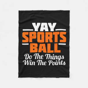 イェースポーツボールThingファンサッカーサッカーTをする フリースブランケット