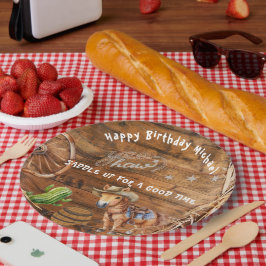 イェーハウカウボーイロデオサドルアップ紙プレート ペーパープレート