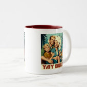 イェーバグキャンプおもしろい ツートーンマグカップ (正面右)