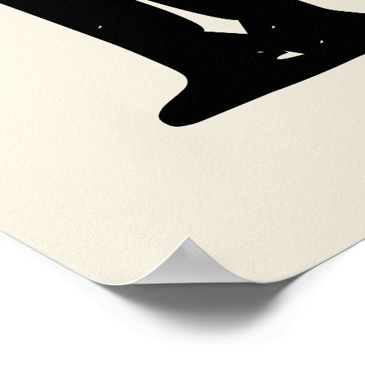 イェーフタイポグラフィウエスタンウォールランチキャビンホーム ポスター (角)