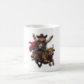 イェーフ子猫 – ワイルドウエストキャットカウボーロデオ コーヒーマグカップ (中央)