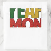 イェーモンジャマイカバケーション 長方形シール (バッグ)