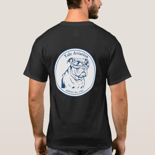 イェール航空 1964年創業 ブラック Tシャツ (裏面)