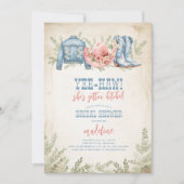 イェー・ハウ彼女はGettin Hitchedブライダル 招待状 (正面)