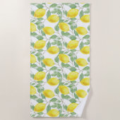 イエかわいらしローレモン ビーチタオル (正面)