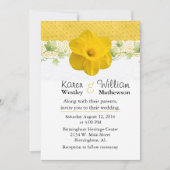 イエかわいらしロー水仙結婚式招待状 招待状 (正面)