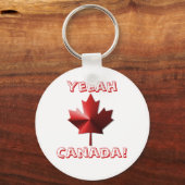 イエアカナダ国旗Maple Leaf Keychain キーホルダー (正面)