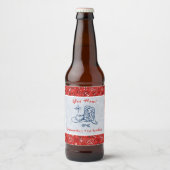 イエウェイウェスタンペイズリーデニムブルージーンズ誕生日 ビールラベル (正面)