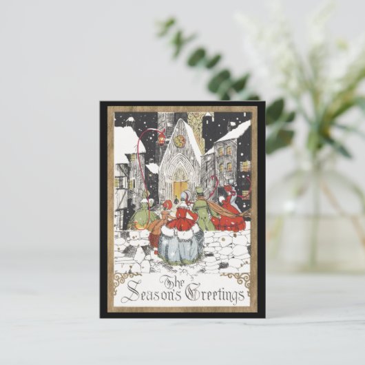 イエオルデ教会のクリスマスサービス シーズンポストカード (スタンド正面)