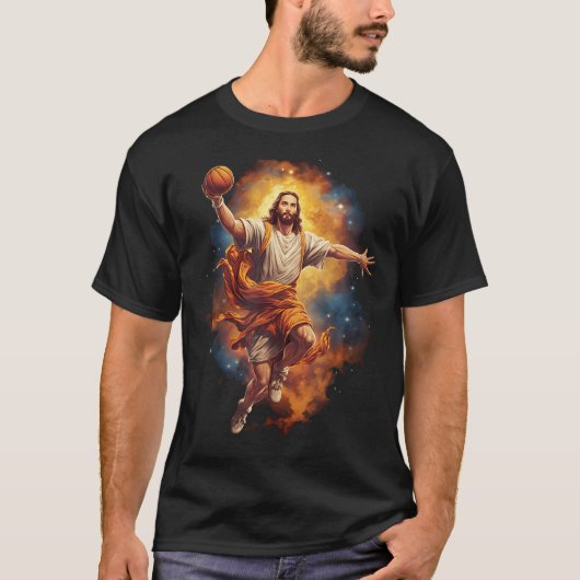 イエスおもしろいの遊バスケットボール Tシャツ (正面)