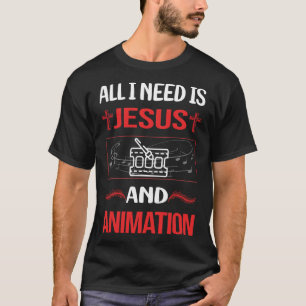 イエスおもしろいアニメーション Tシャツ