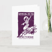 イエスおもしろいキリストサーフィンギフトキリスト教 カード (正面)