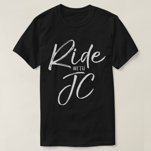 イエスおもしろいギフトクリスチャンバイクもしくは自転車に乗る人引用文リ Tシャツ (デザイン正面)