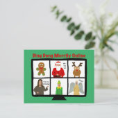 イエスおもしろいズムパンのクリスマスホリデー葉書 シーズンポストカード (スタンド正面)