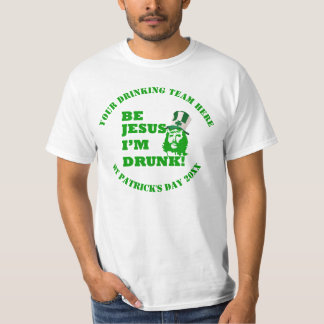 イエスおもしろいセイントパトリックの日 Tシャツ