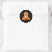 イエスおもしろいトランプ ラウンドシール (バッグ)