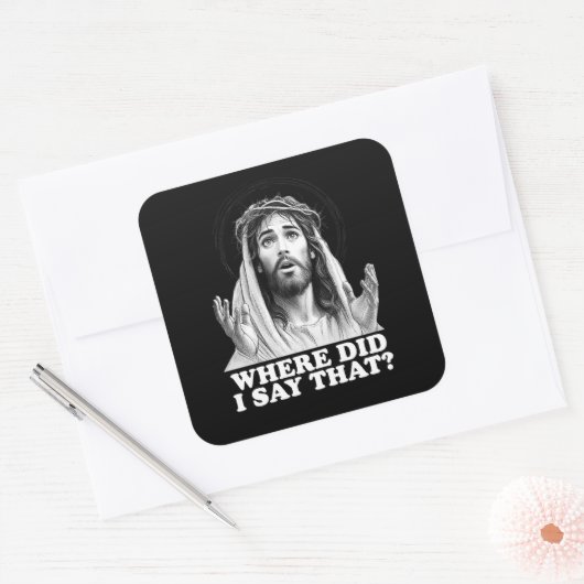 イエスおもしろいミーム私はどこでそんなことを言った? スクエアシール (封筒)