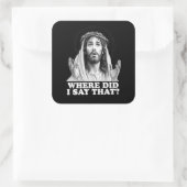 イエスおもしろいミーム私はどこでそんなことを言った? スクエアシール (バッグ)