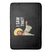 イエスおもしろいミーム私はクリスチャンの引用文神が見た バスマット (正面縦)