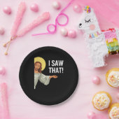 イエスおもしろいミーム私はクリスチャンの引用文神が見た ペーパープレート (パーティー)