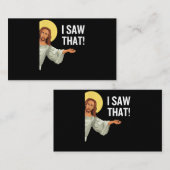 イエスおもしろいミーム私はクリスチャンの引用文神が見た 名刺 (正面/裏面)