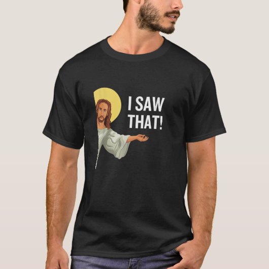 イエスおもしろいミーム私はクリスチャンの引用文神が見た Tシャツ (正面)