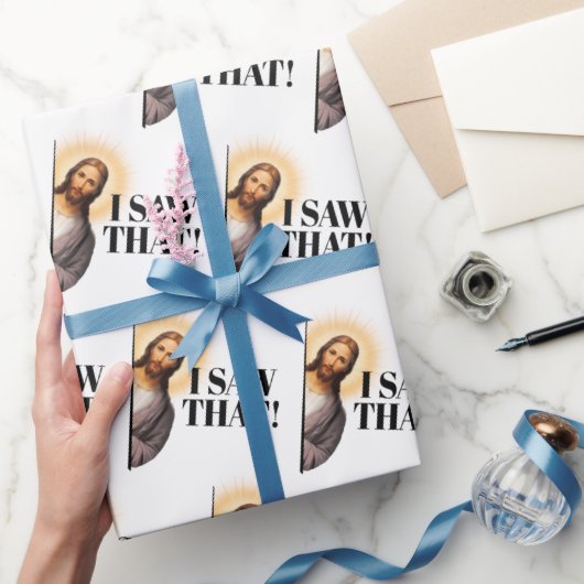 イエスおもしろい引用文 – 私はそれを見た! ラッピングペーパー (ギフト)